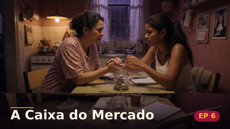 A Caixa do Mercado — Capítulo 6: A aliança dentro do pote — cena da novela