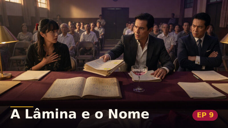 A Lâmina e o Nome — Capítulo 9: A verdade servida a frio — cena da novela
