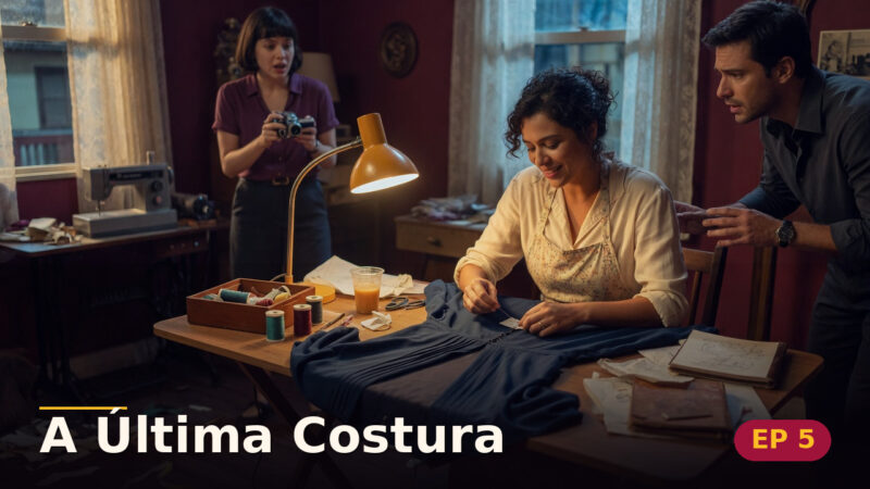 A Última Costura — Capítulo 5: A etiqueta com seu nome — cena da novela