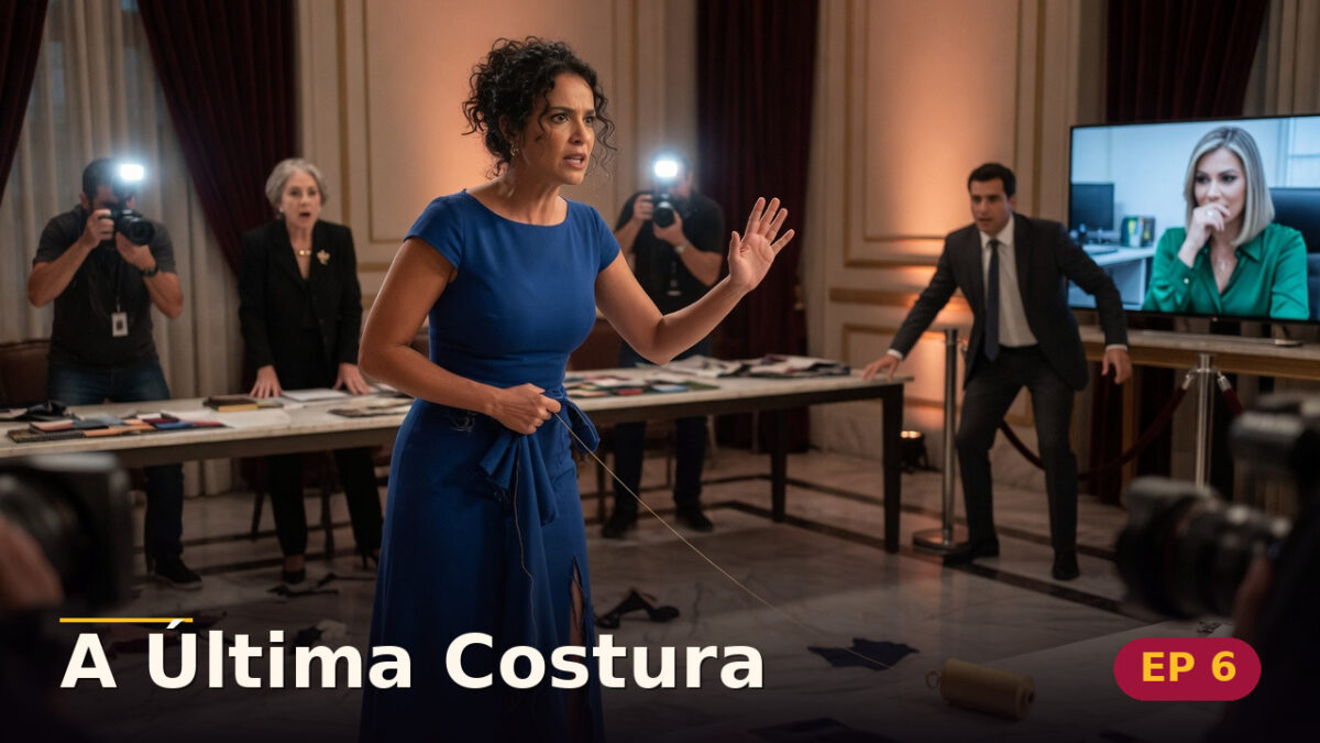 A Última Costura — Capítulo 6: A linha que foi trocada — cena da novela