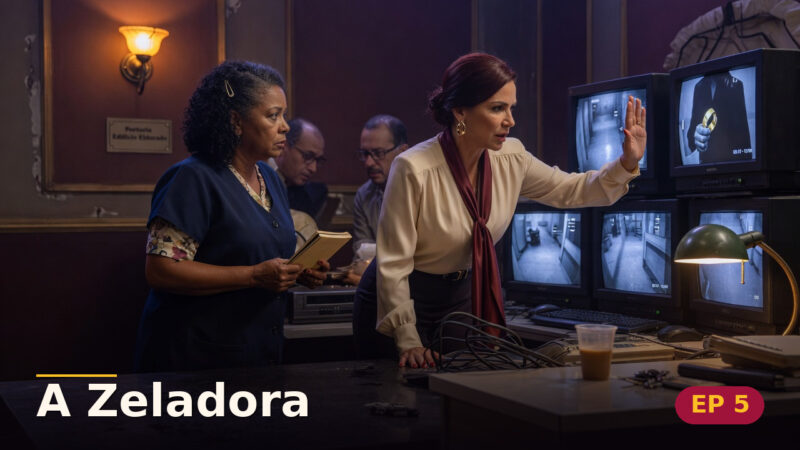 A Zeladora — Capítulo 5: A câmera não esqueceu — cena da novela