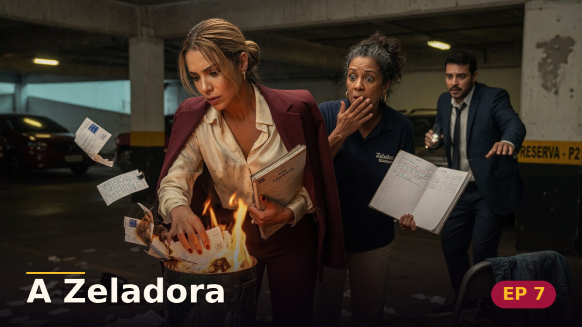 A Zeladora — Capítulo 7: O rombo no fundo de reserva — cena da novela