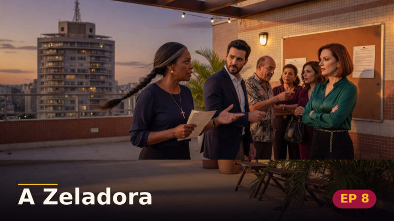 A Zeladora — Capítulo 8: Uma assembleia contra o medo — cena da novela