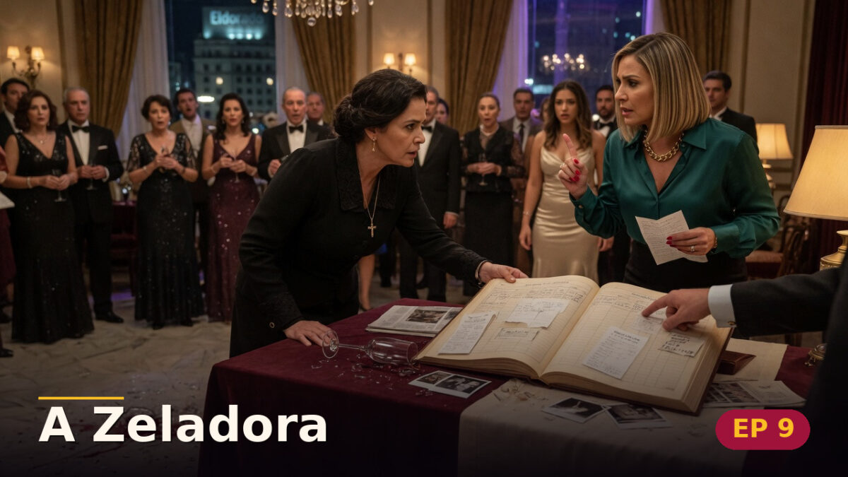 A Zeladora — Capítulo 9: Cada página cobra uma verdade — cena da novela