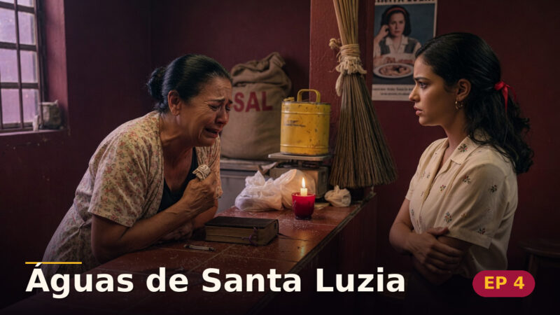 Águas de Santa Luzia — Capítulo 4: A vela que a mãe acendia todo dia treze — cena da novela