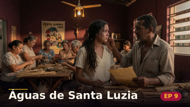 Águas de Santa Luzia — Capítulo 9: Ele me reconheceu pelo jeito de pisar — cena da novela