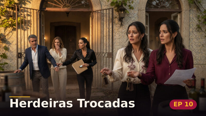 Herdeiras Trocadas — Capítulo 10: Os portões finalmente abertos — cena da novela
