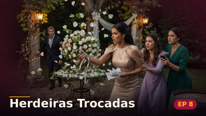Herdeiras Trocadas — Capítulo 8: A noiva perdeu o sorriso — cena da novela