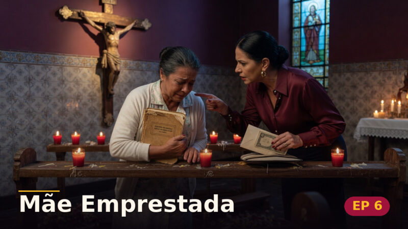 Mãe Emprestada — Capítulo 6: A enfermeira sabe de tudo — cena da novela