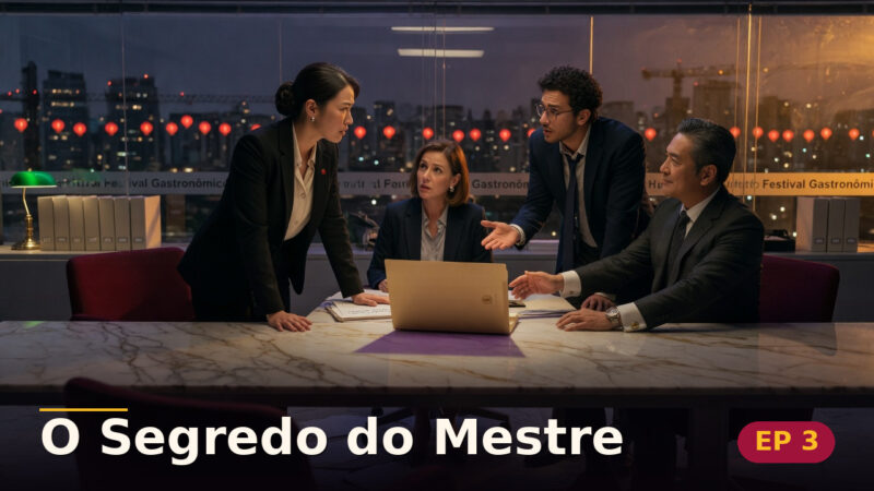 O Segredo do Mestre — Capítulo 3: A lista dos escolhidos — cena da novela