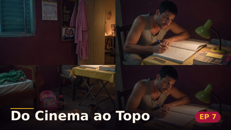 Do Cinema ao Topo — Capítulo 7: Luz acesa de madrugada — cena da novela