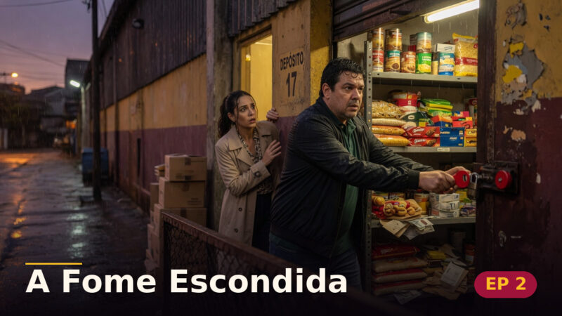 A Fome Escondida — Capítulo 2: Atrás da porta de ferro — cena da novela