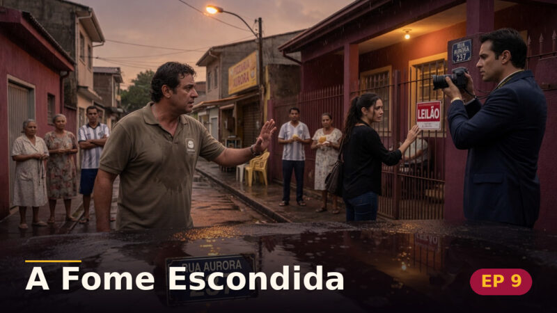 A Fome Escondida — Capítulo 9: A casa vai a leilão — cena da novela