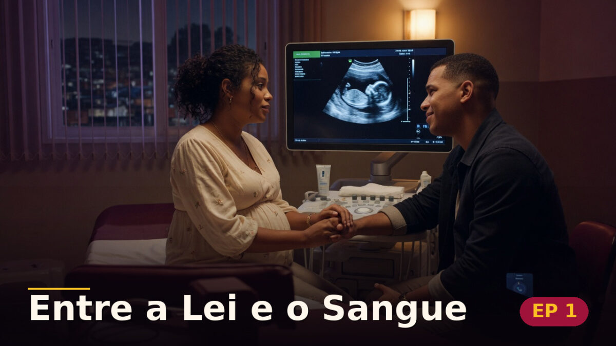 Entre a Lei e o Sangue — Capítulo 1: O rosto na fotografia — cena da novela